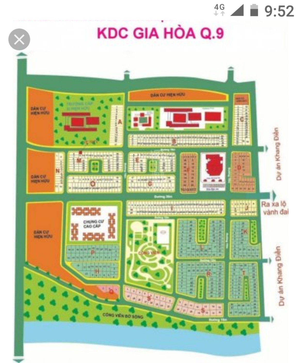 Bán đất nền Dự án KDC Cao cấp GIA HÒA, mặt tiền đường Đỗ Xuân Hợp, Quận 9. LH: 0985.804070 10428602