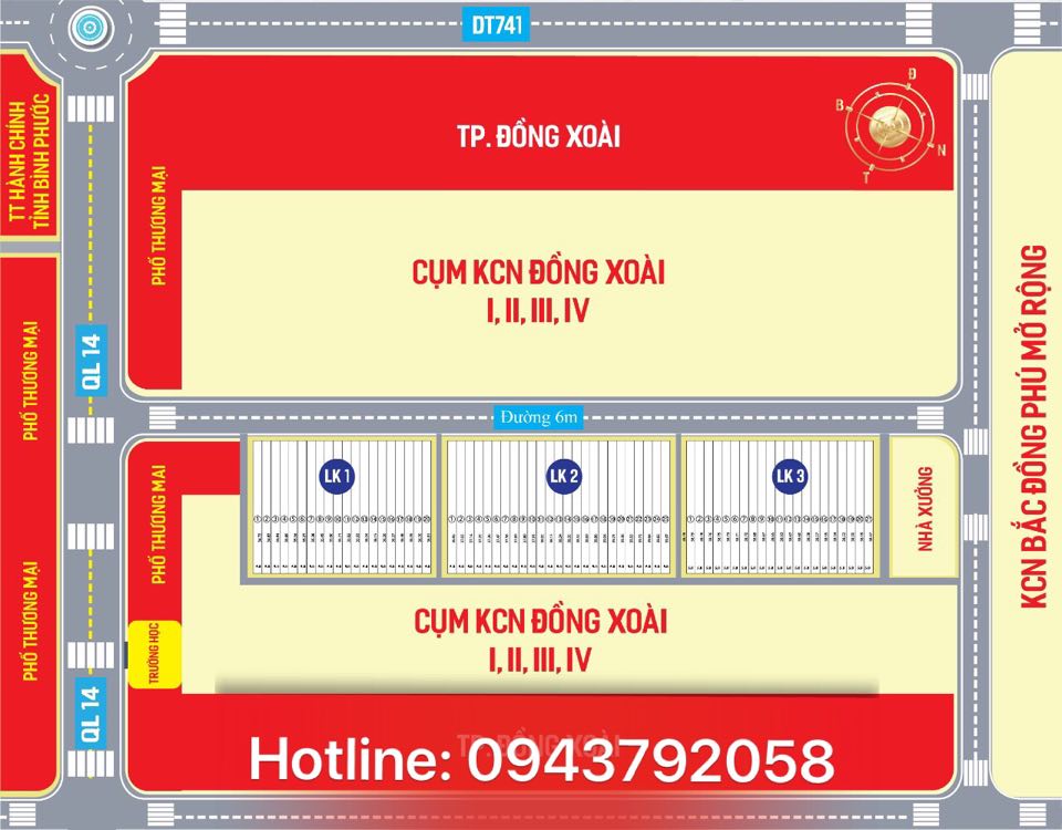 Chính thức mở bán dự án Đồng Xoài Golden ngat trung tâm thành phố Đồng Xoài. Liên hệ 0943792058 10432736