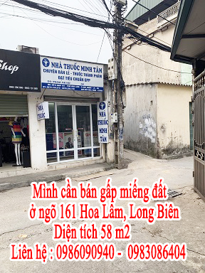Chính chủ cần bán gấp miếng đất ở ngõ 161 Hoa Lâm, Long Biên 10442595