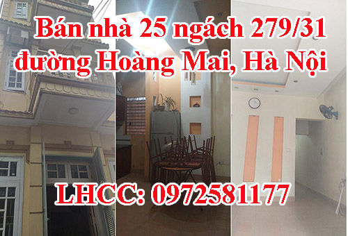 Bán nhà 25 ngách 279/31 đường Hoàng Mai, Hà Nội 10450491