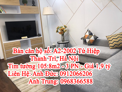 Bán căn hộ số: A2-2002 Tứ Hiệp, Thanh Trì, Hà Nội 10451145