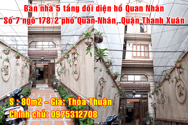 Bán nhà số 7 ngõ 178/2 phố Quan Nhân, quận Thanh Xuân, Hà Nội 10455373