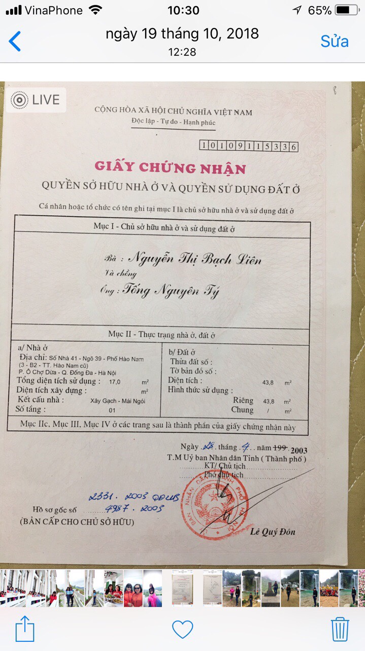 Chính chủ cần bán nhà địa chỉ 41 ngõ 39 Hào Nam, Ô Chợ Dừa, Đống Đa, Hà Nội, 10467909