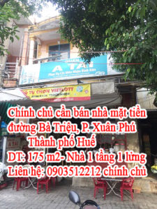 Chính chủ cần bán nhà mặt tiền đường Bà Triệu, TP Huế 10471257