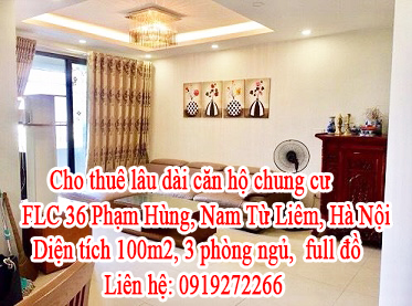 Cho thuê lâu dài căn hộ chung cư FLC 36 Phạm Hùng, Nam Từ Liêm, Hà Nội. 10493091