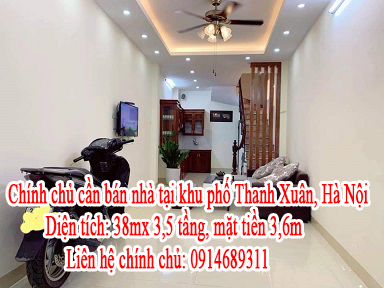 Chính chủ cần bán nhà tại khu phố Thanh Xuân, Hà Nội. 10499936