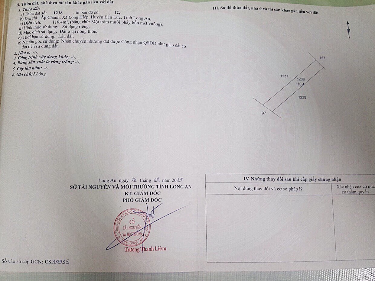 Chính chủ kẹt tiền bán lô đất 4x27m giá 800tr ngay KCN Vĩnh Lộc 2 SHR sang tên thương lượng nhẹ
 10501916