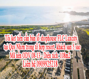 Tôi kẹt tiền cần bán lỗ shophouse FLC Luxcity tại Quy Nhơn trong tổ hợp resort, khách sạn 5 sao. 10504070