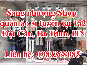Sang nhượng Shop quần áo si tuyển tại 182 Đội Cấn, Ba Đình, Hà Nội 10536677