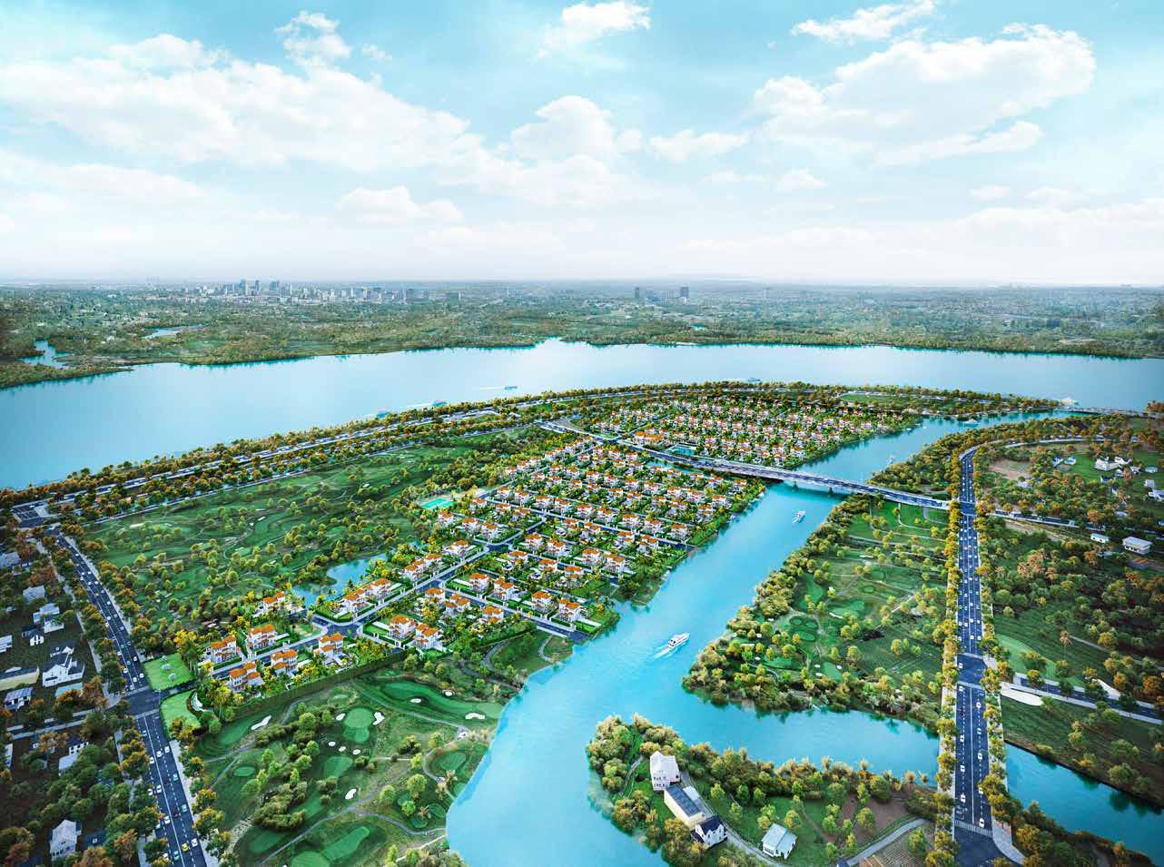 Tập đoàn Hưng Thịnh bán biệt thự vườn bên sông, tặng gói xây dựng 300 triệu, thanh toán chỉ 12%. 10540084