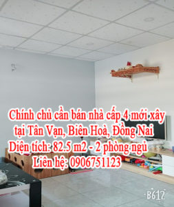 Chính chủ cần bán nhà cấp 4 mới xây tại Tân Vạn, Biên Hoà, Đồng Nai 10540617