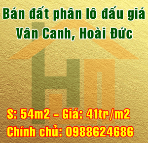 Bán đất phân lô đấu giá tại Vân Canh, Hoài Đức, Hà Nội 10549289