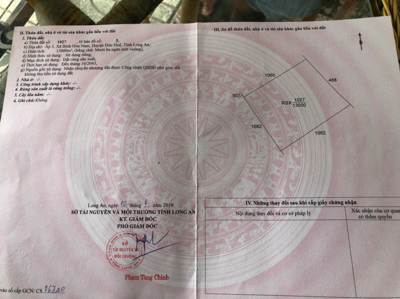 Chính chủ cần bán đất tại ấp 3, Bình Hòa Nam, Đức Huệ, Long An, giá đầu tư 10564510