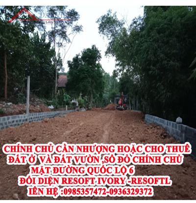 Nhượng hoặc cho thuê 700m2 đất mặt quốc lộ 6 Lương Sơn, Hòa Bình, 0936329372
 10570368