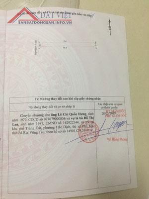 Cần bán đất đường chính Hắc Dịch -Tóc Tiên, Huyện Tân Thành, Bà Rịa - Vũng Tàu 10571666