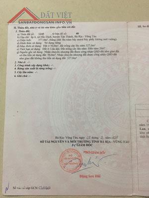 Cần bán đất đường chính Hắc Dịch -Tóc Tiên, Huyện Tân Thành, Bà Rịa - Vũng Tàu 10571666