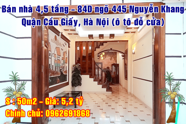 Bán nhà số 84D ngõ 445 Nguyễn Khang, Quận Cầu Giấy, Hà Nội 10643288