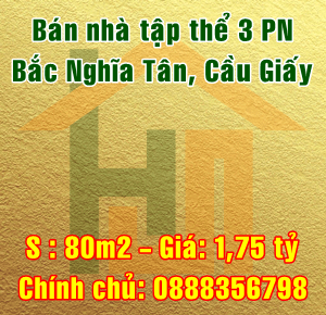 
Bán nhà khu tập thể Bắc Nghĩa Tân, ngõ 120 Hoàng Quốc Việt, Quận Cầu Giấy 10652325