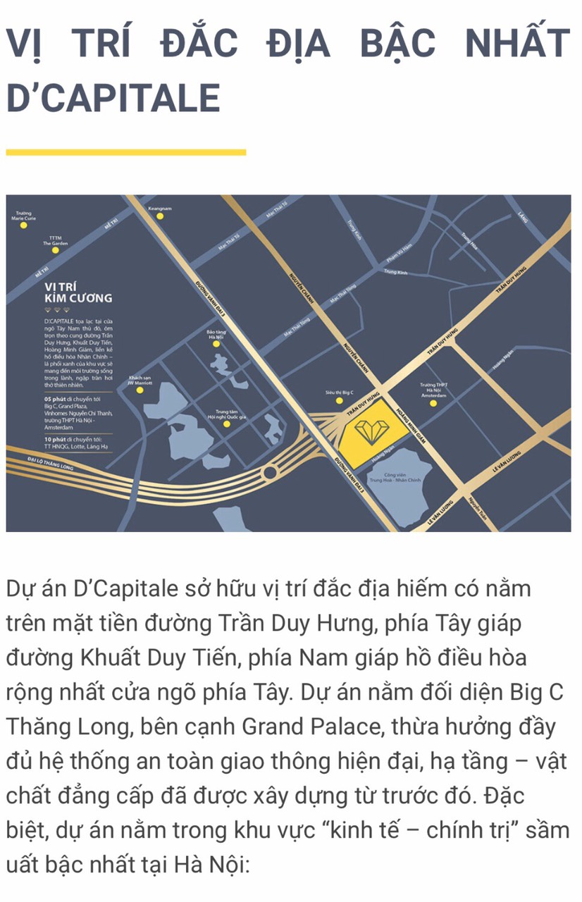 Chính chủ Cho thuê chung cư 2 ngủ tòa C2 tầng 21 D'capitale Trần Duy Hưng, Cầu Giấy, Hà Nội
 10711991