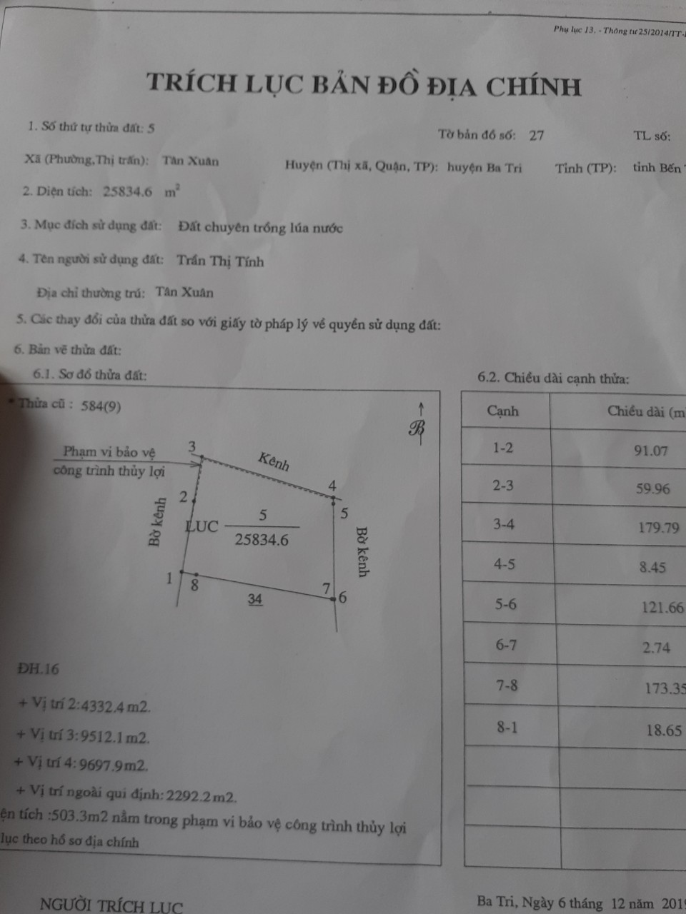 BÁN GẤP ĐẤT TÂN XUÂN - BA TRI - BẾN TRE 10728641