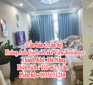 Cần bán 2 căn hộ Hoàng Anh Gia Lai Lake View Residence, Thanh Khê, Đà Nẵng 10734064