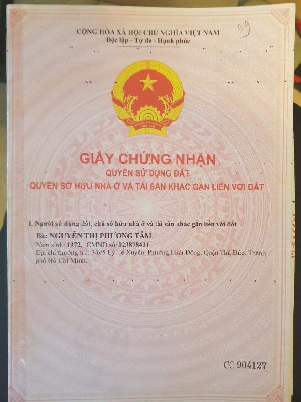 BÁN ĐẤT ĐƯỜNG 27 NGUYỄN XIỂN, P. LONG THẠNH MỸ, Q9 10736323