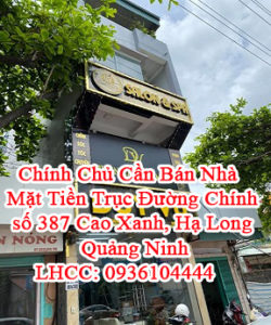 _Chính Chủ Cần Bán Nhà Mặt Tiền Trục Đường Chính ,387 Cao Xanh - Hạ Long, Quảng Ninh 10757796
