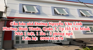 Cần bán nhà Đường Nguyễn Văn Linh, Phường Bình Thuận, Quận 7 Tp Hồ Chí Minh 10765011