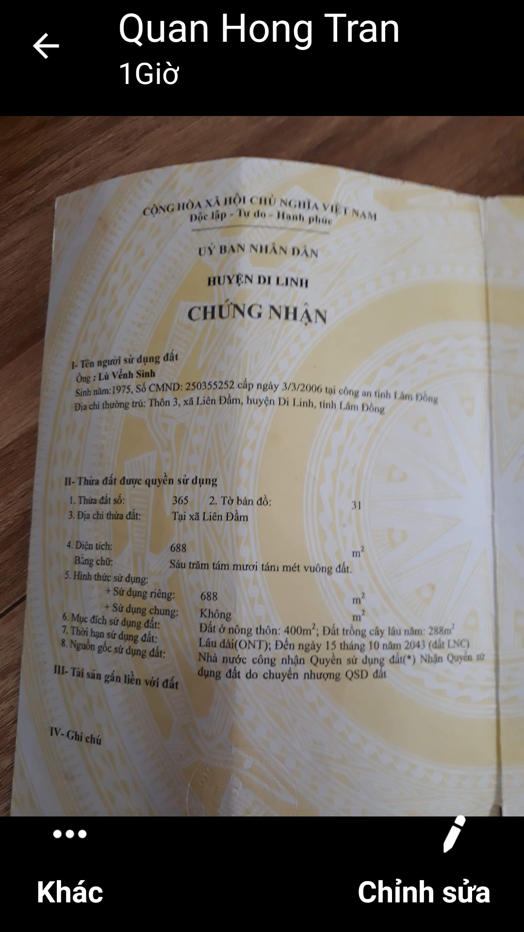 CẦN BÁN 3 CĂN NHÀ ĐẤT CHÍNH CHỦ TẠI DI LINH, BẢO LỘC- LÂM ĐỒNG 10780553