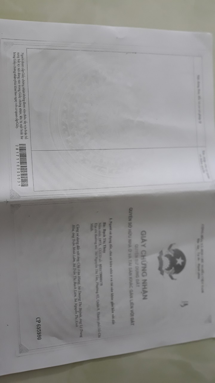 Chính chủ  cần bán gấp nhà  tại Cần  giuộc Long An 10786075