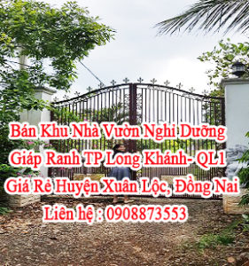 Bán Khu Nhà Vườn Nghỉ Dưỡng Giáp Ranh TP Long Khánh- QL1 Giá Rẻ Huyện Xuân Lộc, Đồng Nai. Giá 6tỷ 10790076