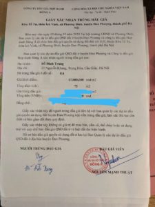 Chính chủ cần bán đất đấu giá:hôn Ích Vịnh - xã Phương Đình - huyện Đan Phượng -Hà Nội - Lô E, ô 10795092