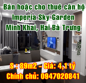Bán hoặc cho thuê căn hộ Imperria Sky Garden Minh Khai, Hai Bà Trưng, Hà Nội 10804385