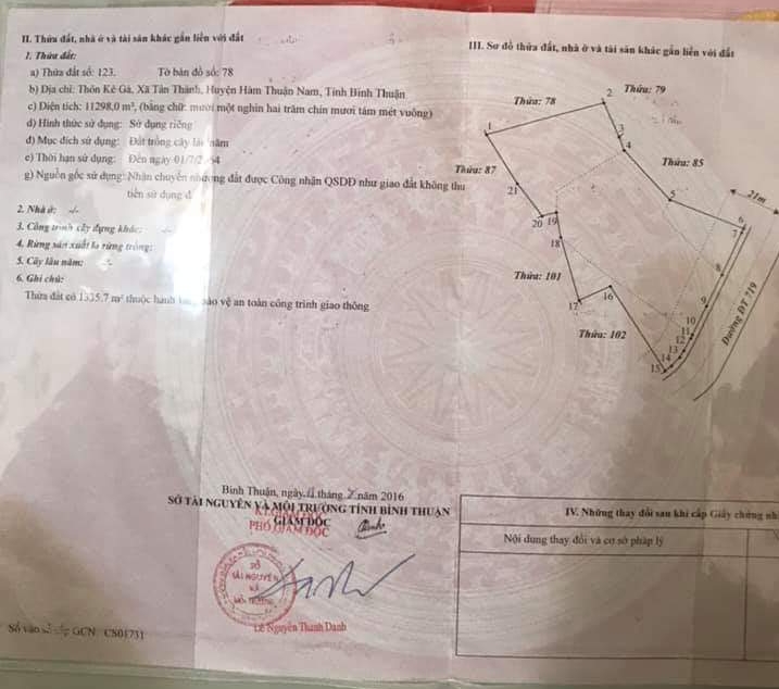 CẦN BÁN LÔ ĐẤT VÀNG TẠI HUYỆN HÀM THUÂN NAM, TP PHAN THIẾT, TỈNH BÌNH THUẬN 10815614