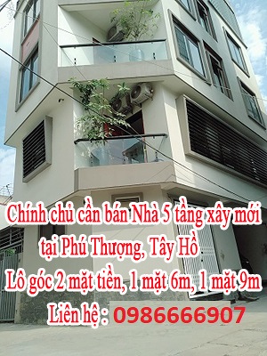 Chính chủ cần bán Nhà 5 tầng xây mới tại Phú Thượng, Tây Hồ 10817468