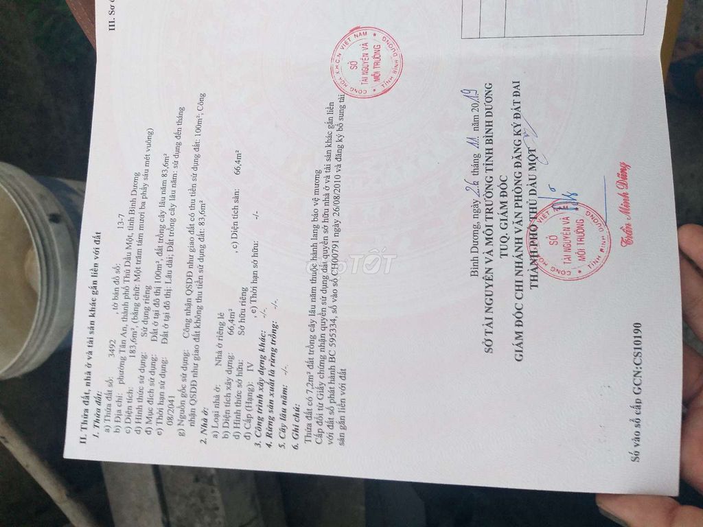 CẦN BÁN GẤP ĐẤT THỔ CƯ TẠI 51, ĐƯỜNG DX 132, PHƯỜNG TÂN AN, THÀNH PHỐ THỦ DẦU MỘT, BÌNH DƯƠNG 10825576