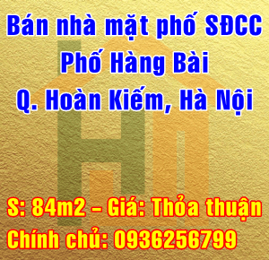 Chính chủ bán nhà mặt phố Hàng Bài, Phường Tràng Tiền, Quận Hoàn Kiếm, Hà Nội 10828614