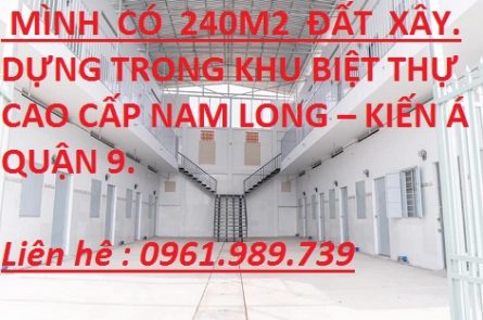 Mình có 240m2 đất xây dựng trong khu biệt thự cao cấp Nam Long - Kiến Á Quận 9. 10829399