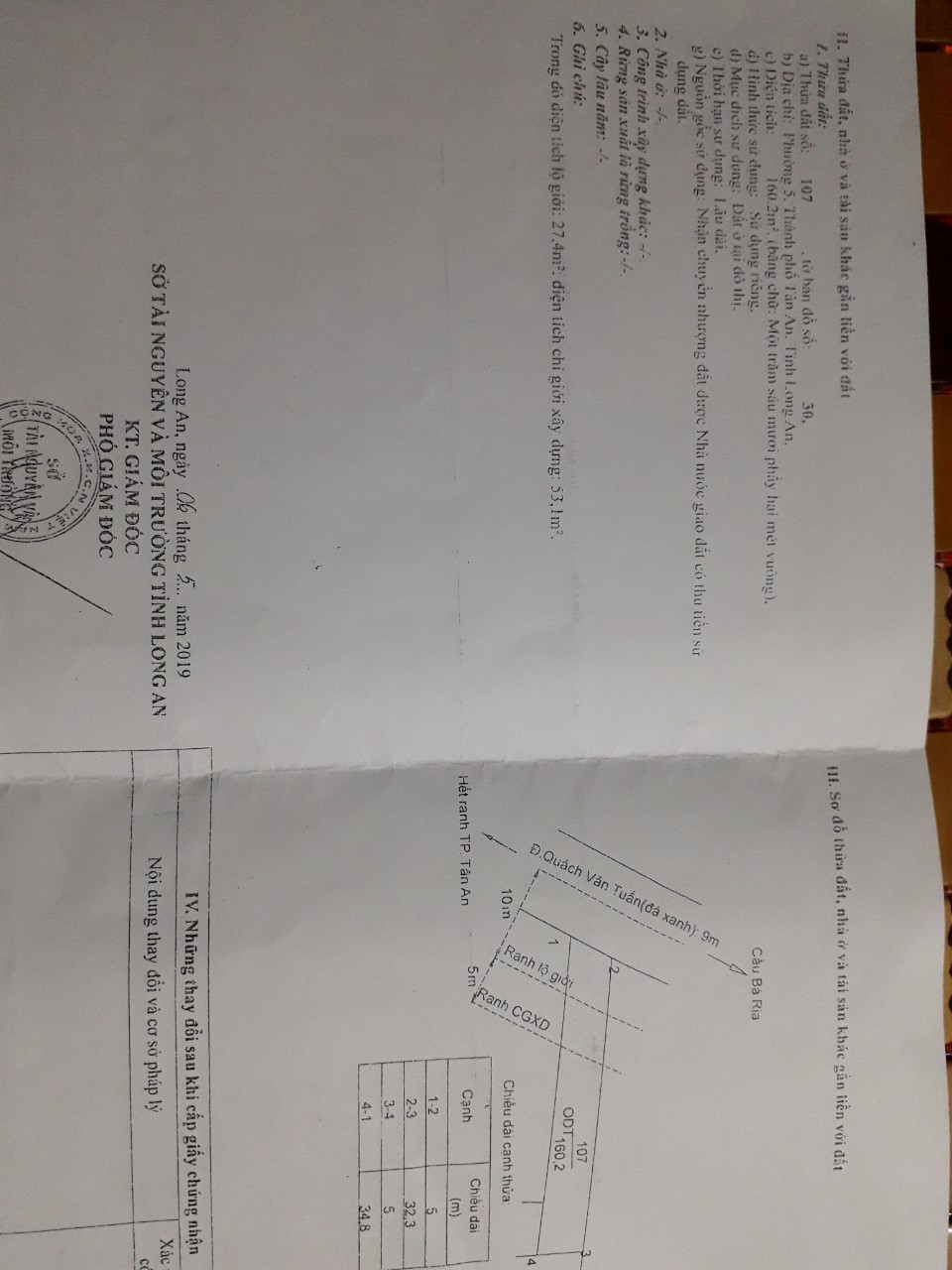 CHÍNH CHỦ CẦN BÁN ĐẤT TẠI THÀNH PHỐ TÂN AN TỈNH LONG AN 