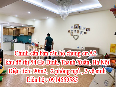 Chính chủ cần bán căn hộ chung cư A2  khu đô thị 54 Hạ Đình, Thanh Xuân, Hà Nội 10866486