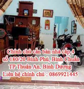 Chính chủ cần bán nhà cấp 4 số 180/20 Bình Phú, Bình Chuẩn, TP Thuận An, Bình Dương 10963568