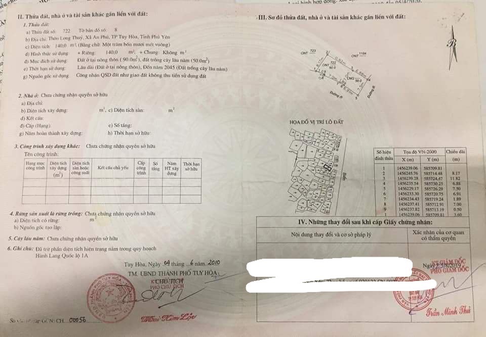 CẦN BÁN NHÀ VÀ LÔ ĐẤT LIỀN KỀ TP TUY HOÀ , PHÚ YÊN.LH 0844440578
 10971152