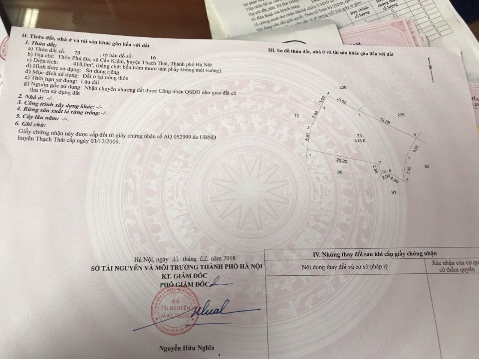 Chính chủ cần bán đất đất tại: thôn Phú đa, xã Cầm Kiệm, huyện Thạch Thất, thành phố Hà Nội 10975561