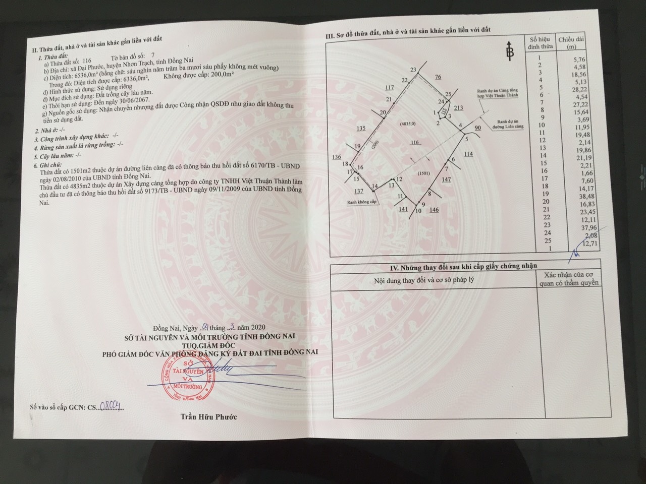 CẦN TÌM KHÁCH ĐẦU TƯ LÔ 10230M2 - GIÁ 16 TỶ - ĐẠI PHƯỚC - NHƠN TRẠCH - ĐỒNG NAI. LHCC: 0907.536.536
 10976321