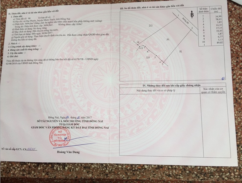 CẦN TÌM KHÁCH ĐẦU TƯ LÔ 10230M2 - GIÁ 16 TỶ - ĐẠI PHƯỚC - NHƠN TRẠCH - ĐỒNG NAI. LHCC: 0907.536.536
 10976321