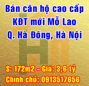 Bán căn hộ cao cấp khu đô thị mới Mỗ Lao, Quận Hà Đông, Hà Nội 10989894