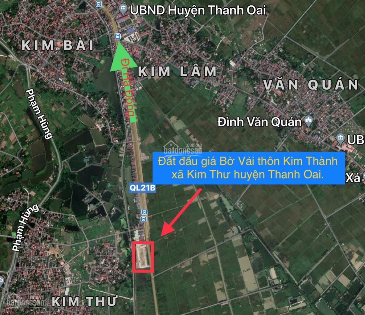 CHÍNH CHỦ BÁN ĐẤT ĐẤU GIÁ KHU BỜ VẢI, KIM THÀNH, KIM THƯ, THANH OAI, HÀ NỘI 65M2, CHỈ 27.8TR/M2 10991714