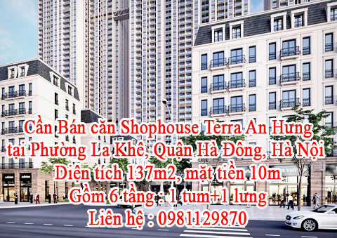 Cần Bán căn Shophouse Terra An Hưng tại Phường La Khê, Quận Hà Đông, Hà Nội. 11000441