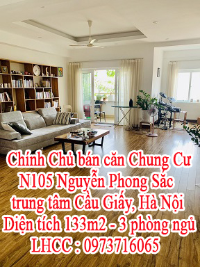 Chính Chủ bán căn Chung Cư N105 Nguyễn Phong Sắc, trung tâm Cầu Giấy, Hà Nội. 11032978