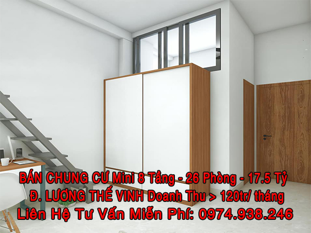 Bán Tòa Chung Cư Mini mới Lương Thế Vinh 8T - 26P Doanh Thu hơn 120tr/ tháng
 11039193